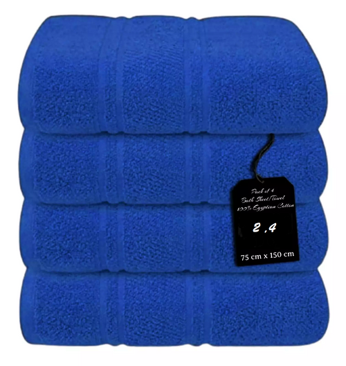 4 x Large Jumbo Bath Sheet Towels 75 X 150cm 100% Egyptian Cotton Bath Sheets Big Towels 75 x 150cm Towelsworld